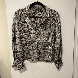 Printed silky top